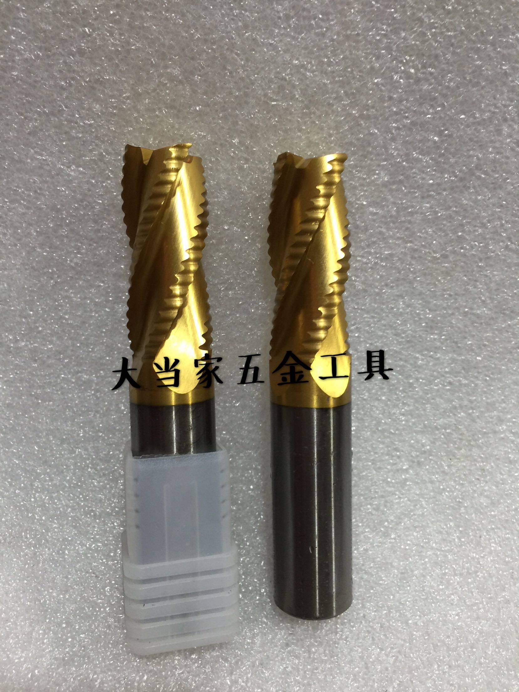 High speed mesh plated titanium 4F wave edge milling cutter Ultra Hard Milling Cutter 1 2-1 4-1 6-1 6-1 8-2 8-2 0