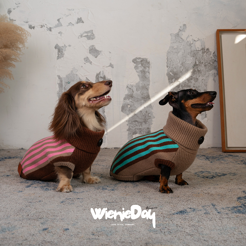 Wienieday Keluli Series/Dachshund Winter Sleeveless Warm Sweater Vest Schnauzer Thick Clothing