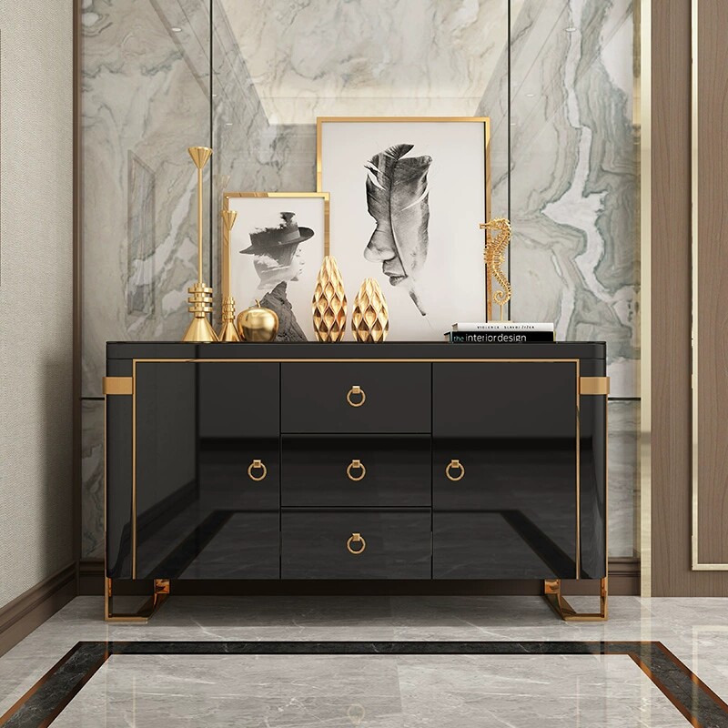 American light luxury dining cabinet postmodern minimalist living room dining room kitchen bedroom multi-function paint storage entrance cabinet