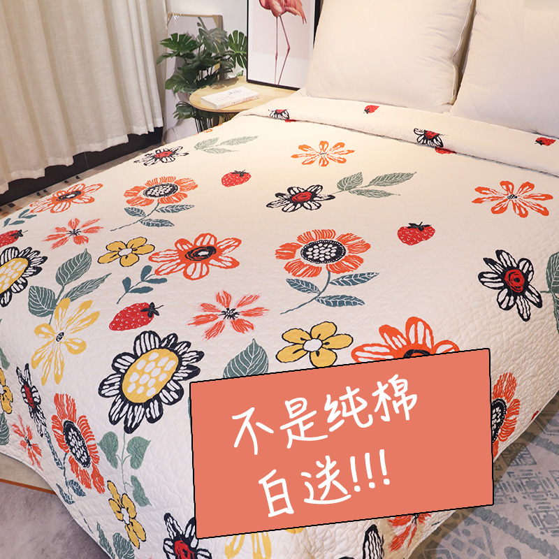 Cotton is not easy to wrinkle with wash cotton pure cotton sheet fabric single piece of cotton 100 % thickening sleeping list