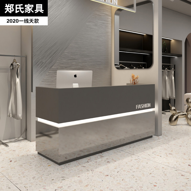 Italian Extreme Minimalist Wind Bar Counter Cash Counter Shop Commercial Counter Small Clothing Shop Beauty Salon Mealshop Front Desk