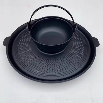 Guizhou commercial cast iron live oil frying pan old-fashioned luoguo