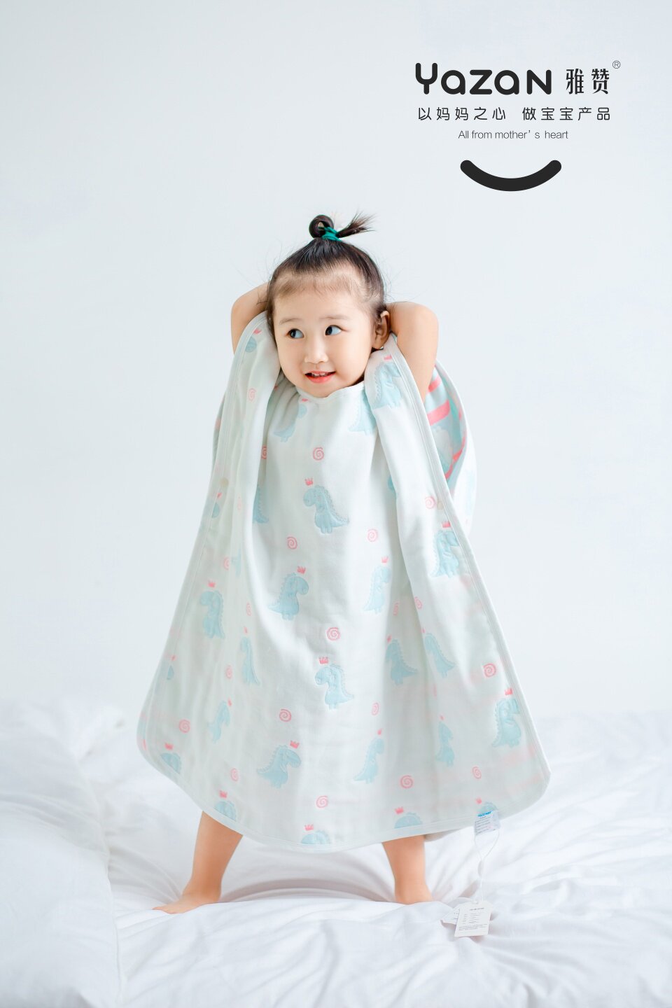 Children's cotton gauze cloak bath towel Yazan super soft blanket Spring and summer baby super soft absorbent home clothes