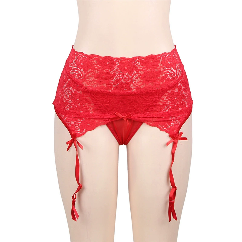 Chất béo cô gái chất béo MM sexy ren garter XL đồ lót bộ người phụ nữ béo đồ lót garter cao eo sling bộ đồ lót