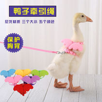 Walking duck rope Chest strap type tow rope Walking cat rope pet supplies summer net red Cole duck tow rope