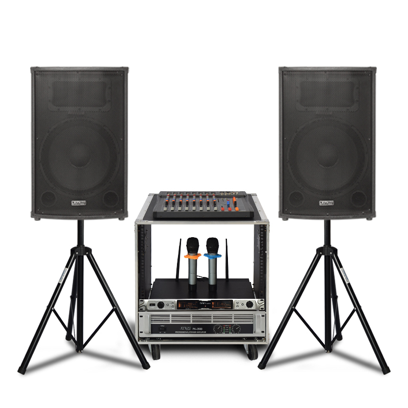 Performance Audio Set Single 15inch High-Power Home Karaoke Outdoor Plaza Stage Wedding Host Hifi Speaker