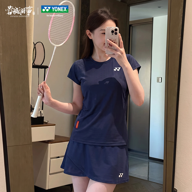 Yonex Yonex Badminton Uniforms National Team Series Men's and Women's Quick-Drying Sports Tops Short-Sleeved Shorts and Skirts