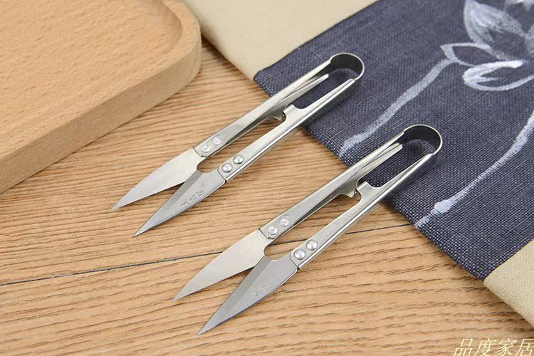 Độc mùa xuân thép không gỉ nạp Gemstar cắt lớn hàng may mặc sợi khâu khâu cắt chuyên dụng kéo nhỏ - Công cụ & phụ kiện Cross-stitch tranh thêu chữ thập hoa sen trắng