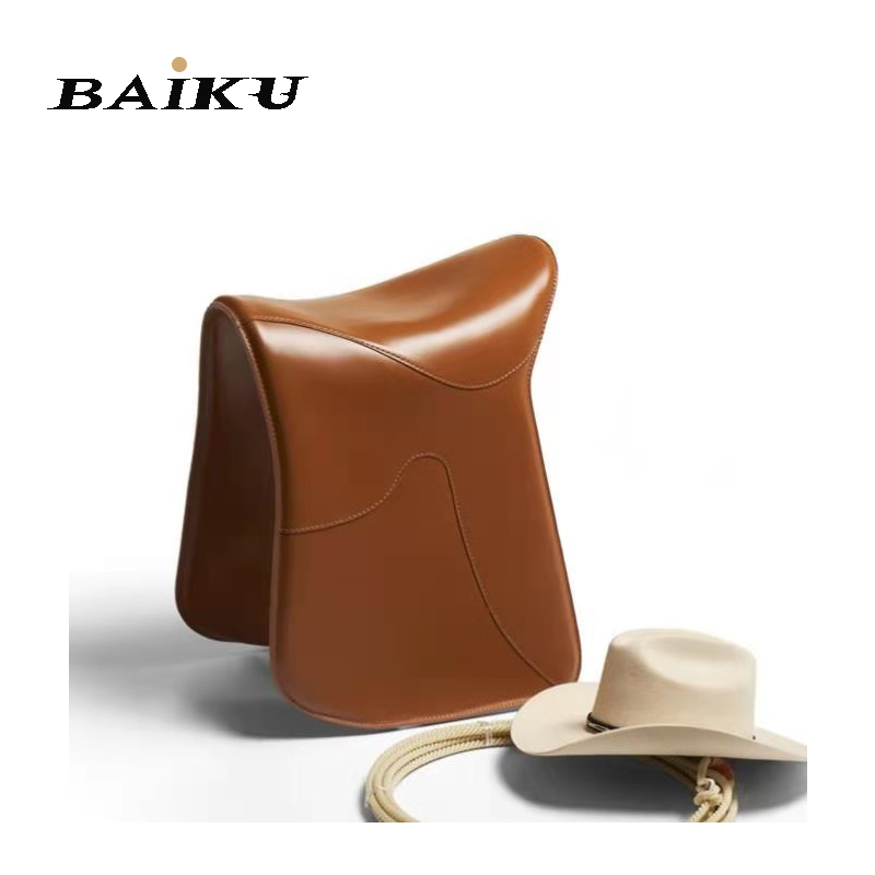 Nordic design sofa stool home living room balcony sitting pier metal saddle stool wearing shoes stool creative personality leisure stool