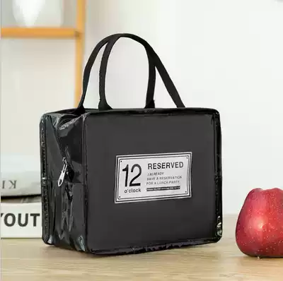Handheld Bento bag large and small waterproof work belt rice thick aluminum foil insulation lunch bag student hand carrying lunch belt