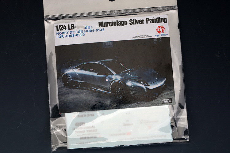 HobbyDesign Model Water Decal 1 24 Wide Body Murcielago Silver HD04-0146