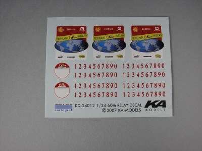KA MODEL MODEL WATER STICKER 1 24 60th Relalay KD24012 -Taobao
