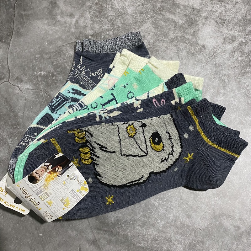 Cartoon Magic Series Socks Harry Potter Multiple Card Pack Student 934 Owl Classic Cotton Socks