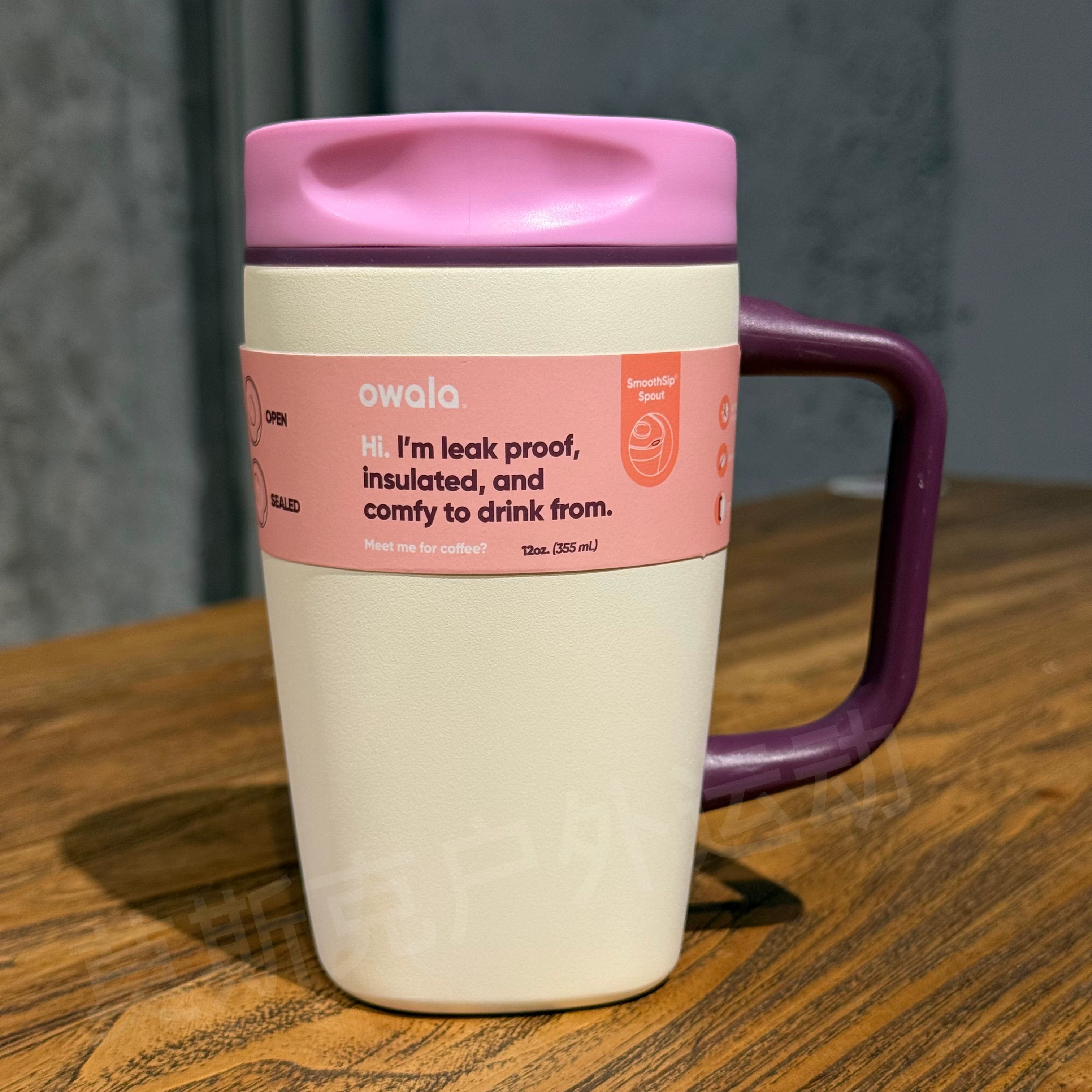 Кружка-термос Owala Smoothsip Slider 12OZ/20OZ, спортивная чашка для воды, кружка для автомобиля, кружка для кофе