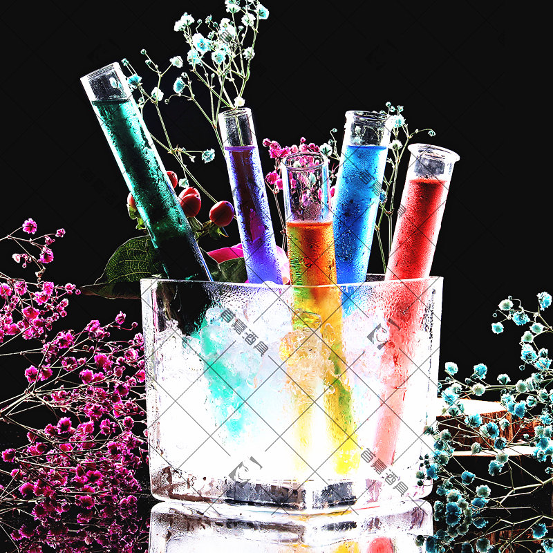 Glass test tube Cocktail test tube high quality test tube safe independent bubble film packaging