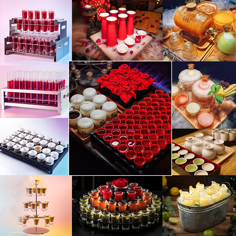 Erma Tavern Wine Set Chinese Cocktail Cup Holder Rainbow Doujiu Halo Tea Panda Ceramic Little Red Cup Chinese Style Doujiu