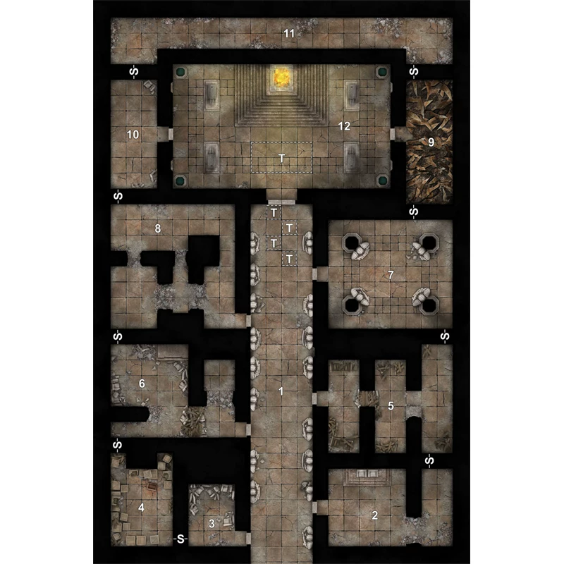 Зجهه Boarding Station DND 5E Dragon Nest Book M02 Book of Lairs Running Team TRPG Map
