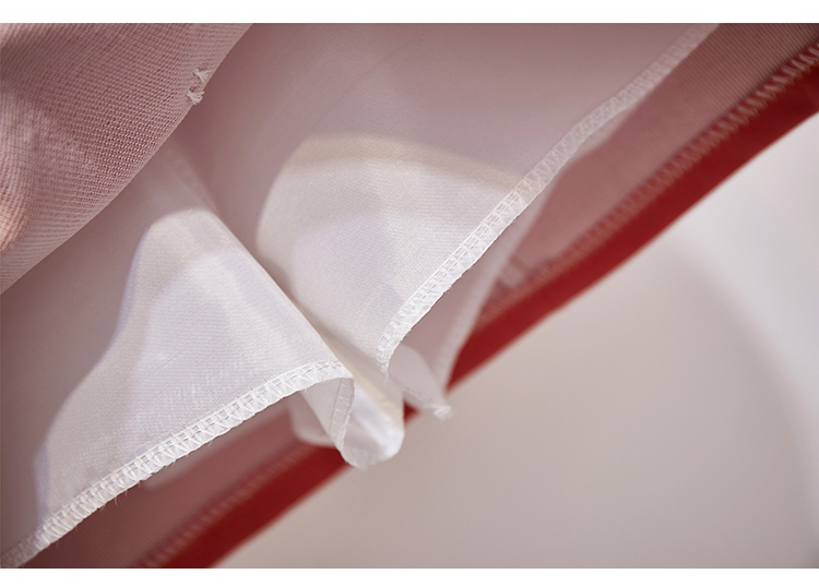 VK旗艦店 韓國風拼色雪紡衫排扣刺繡套裝長袖裙裝