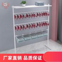 Underwear hanger adjustable lifting supermarket underwear display rack shorts storage floor-standing multi-functional stall manufacturer