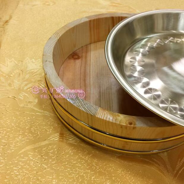 Ưu đãi đặc biệt Tấm gỗ Phnom Penh với tấm đồng Đồng Tấm gà đồng Đồng thau nồi thủ công Nhật Bản hộp sushi bằng gỗ Nhật Bản - Tấm khay go