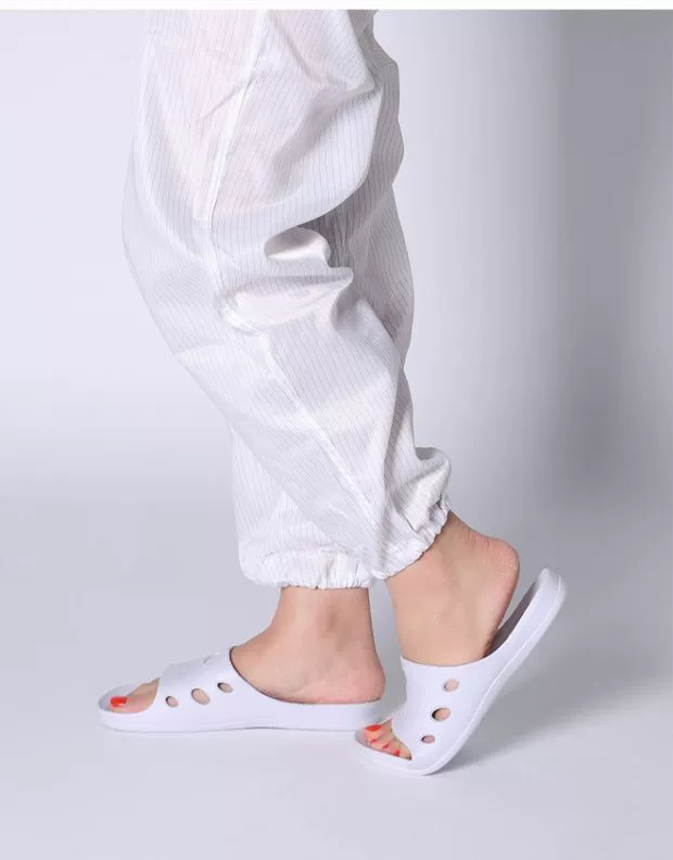 Dép chống tĩnh điện Dép 6 lỗ màu xanh 2094 Giày bảo hộ lao động SPU Giày bảo hộ lao động Giày bảo hộ chống trượt dép tĩnh điện dép chống tĩnh điện esd