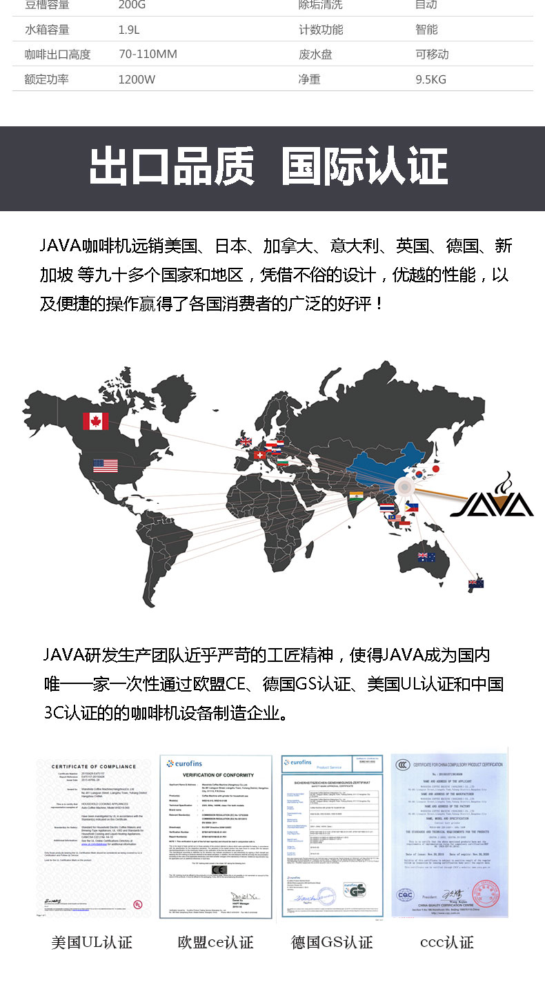 Máy pha cà phê JAVA / Đinh Rui máy bơm tự động của Ý máy ép bọt sữa trong nước và thương mại - Máy pha cà phê máy pha cà phê