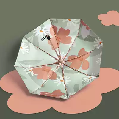 Japan CK parasol women double titanium silver sunscreen umbrella upf50 black shade anti UV umbrella