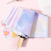 Japan CK sun umbrella womens super sunscreen UV small portable automatic rain and rain dual-use parasol