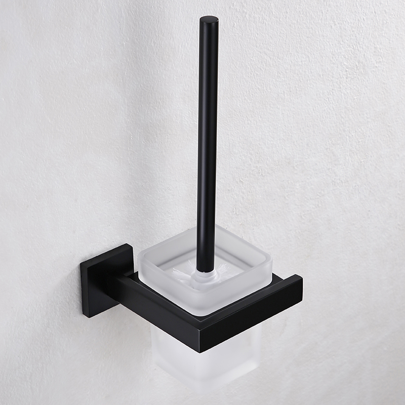 Exit German Black 304 Stainless Steel Toilet Brushed Toilet Brushed Toilet Brush Toilet Cup Bathroom Hardware Pendant-Taobao