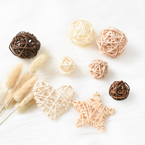 ins creative color small barnacles photo props hand-woven five-pointed star love decoration background photography ornaments