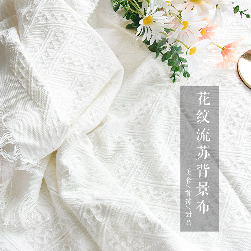 ins three-dimensional pattern knitted background cloth photo props dessert food tablecloth ornament decoration photography background