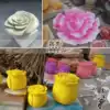 Foam sculpture custom oversized golden three-dimensional flowers rose peony flowers High-end carved wedding bubble carving props