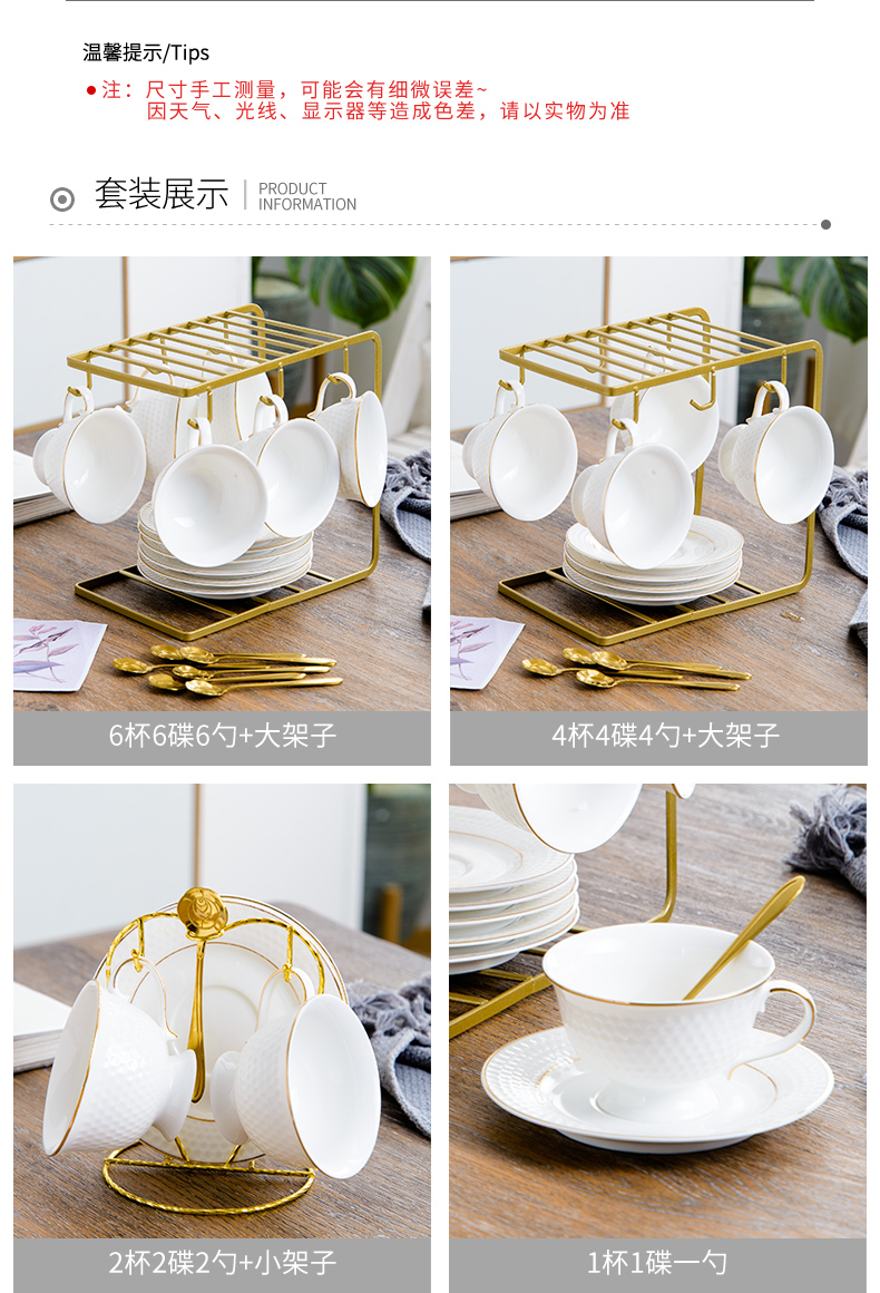 European ceramic coffee cups and saucers suit small exquisite key-2 luxury household contracted coffee set English afternoon camellia tea cups