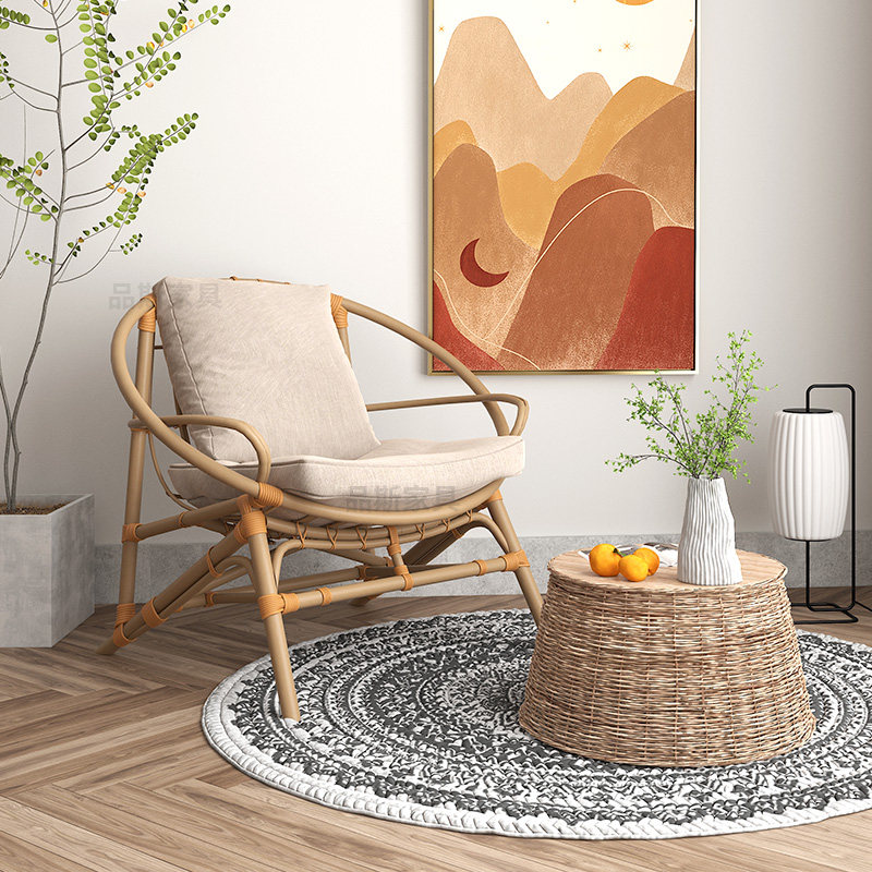 Nordic Balcony Single Sofa Chair Home Sloth Leisure Chair Subminima Modern Light Lavish Bedroom Living Room Tiger Chair-Taobao