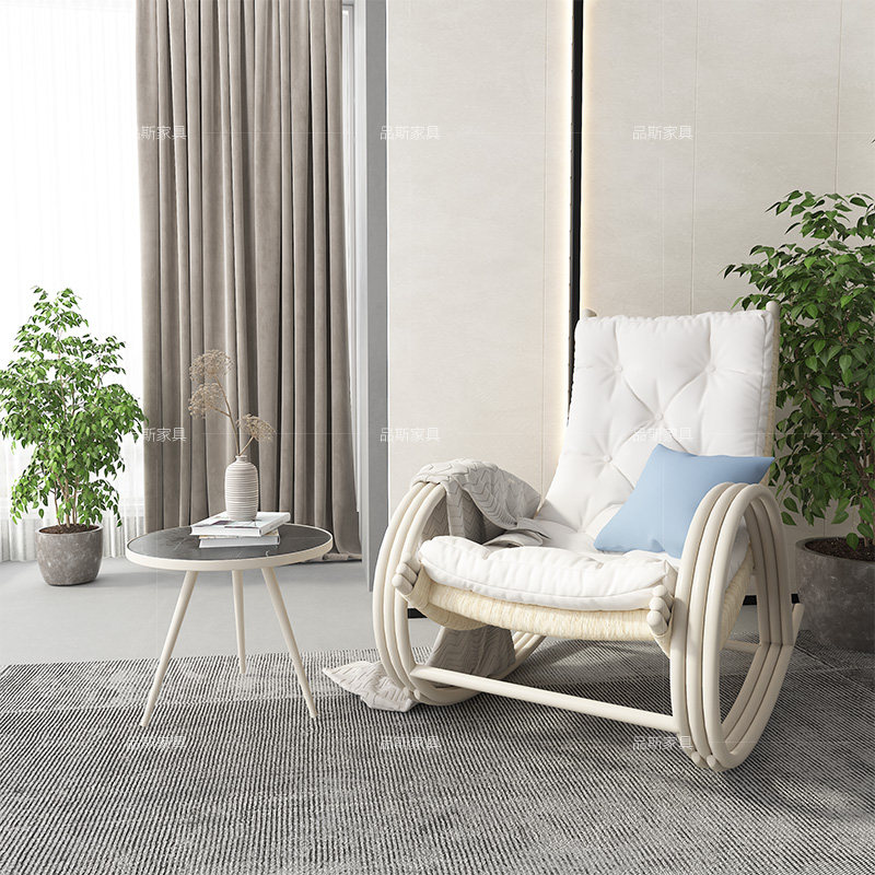 Rocking chair Lying Chair Balcony Home Casual Sloth Sofa Rocking Chair Modern Minima Net Red Chair Bedroom Single Chair