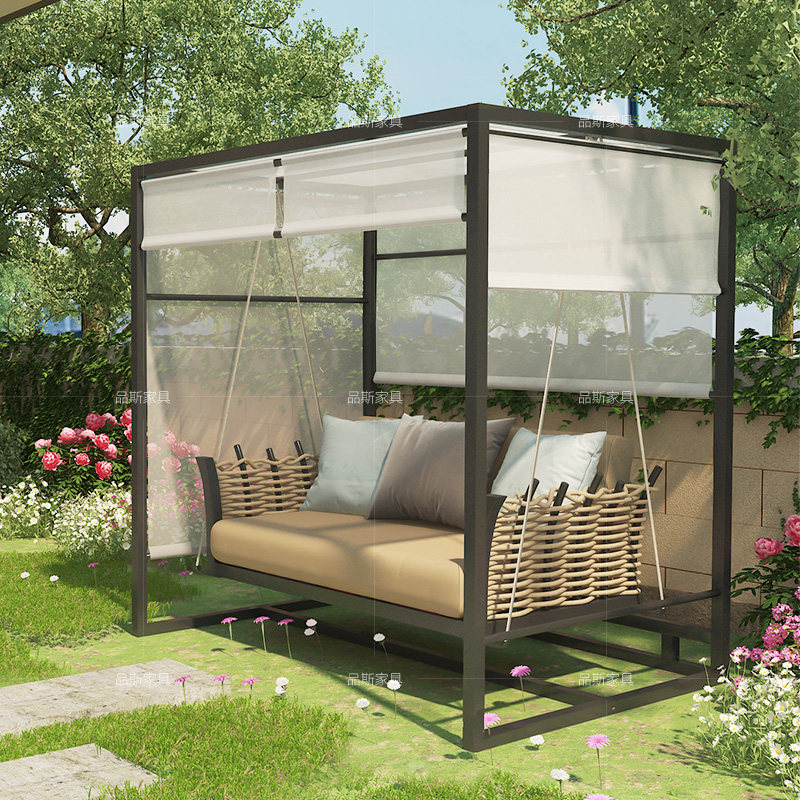 Outdoor Swing swing Courtyard Rocking Chair Shading Hanging Chair Hammock Outdoor Garden Nordic swing Chair Home Villa Hanging Basket
