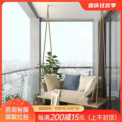 Hanging chair swing indoor adult hanging basket wicker chair Nordic balcony rocking chair single courtyard outdoor swing woven vine hanging chair