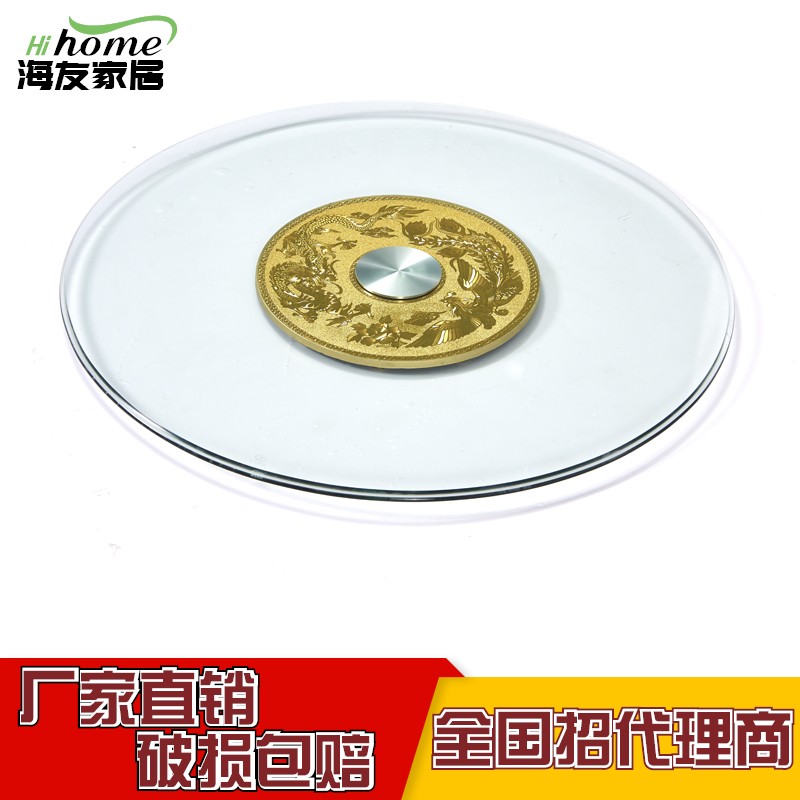 Dining table turntable Tempered glass Home round table dining table with rotating dining table garden countertop base table disc table top