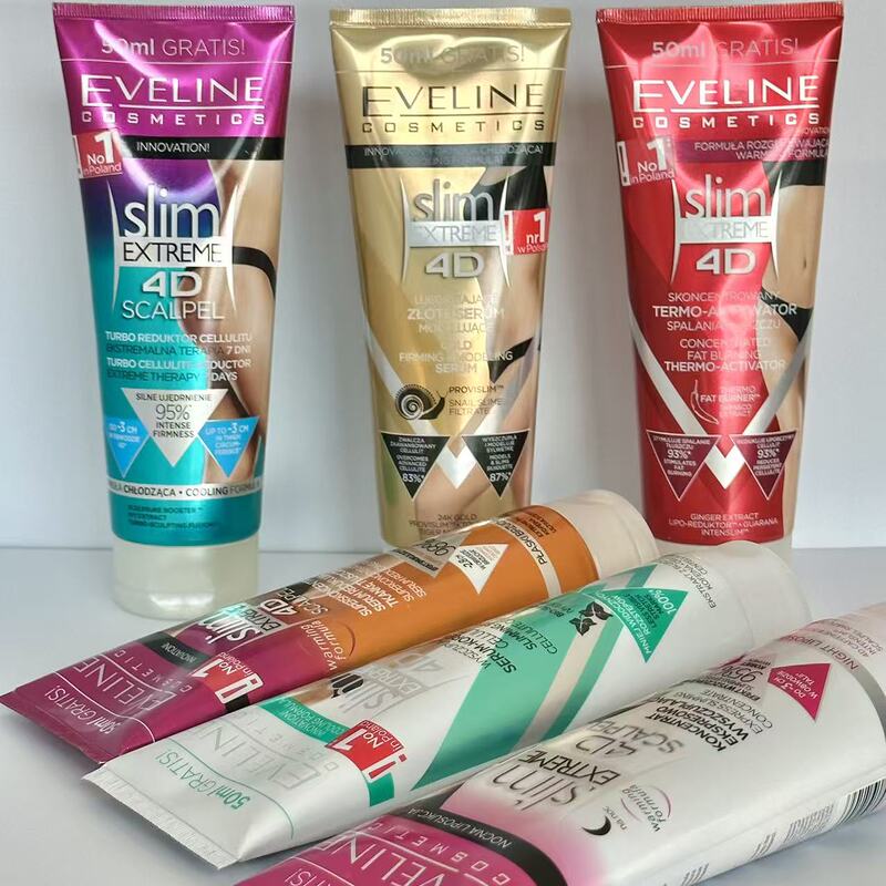 Poland's Eveline Slimming Cream, Auxiliary Fat Metabolism Firming Cream, Slimming Cream, Extra Volume Version 250ml