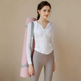 Спортивная одежда для йоги, демисезонная форма, приталенный быстросохнущий лонгслив для отдыха, приятная телу куртка с капюшоном для спортзала