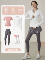 Комплект, куртка, штаны для спортзала, 3 предмета, короткий рукав, для бега