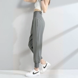 Быстросохнущие спортивные штаны, дорожный утягивающий пояс на талию для тренировок для спортзала для отдыха, свободный крой, для бега