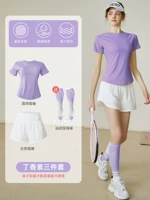 Комплект, шорты для спортзала, короткий рукав