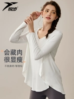 Спортивная дышащая одежда для йоги для тренировок, лонгслив для спортзала, футболка, свободный крой, большой размер