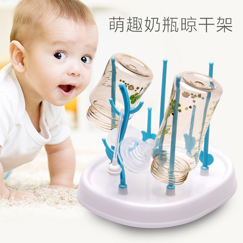 Baby bottle rack drying drain rack dust-proof with cover drying rack put bottle rack drain storage box