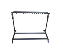 Nine guitar display stands 7 iron frame wooden guitar stand pipa rack 9 electric guitar rack moon piano Universal