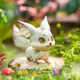 Blind box Tencent little fox ornament toy hand model