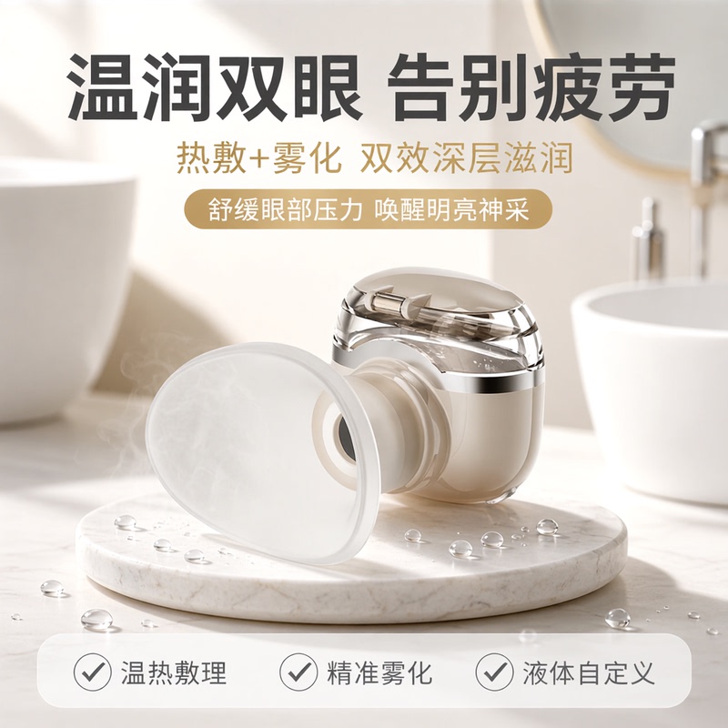 Dry Eye Atomizer, Hot and Cold Dual Application, Steam Eye Steamer, Eye Moisturizer, Hot Compress Eye Protector, Eye Massager