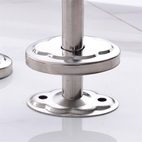 Extended stainless steel hanger clothes drying rod clothes seat balcony hanging through the top flange seat super long bracket fixed hanging seat