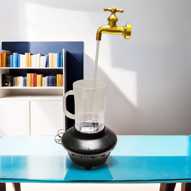 Tiktok New Creative Magic Floating Water Feature Circulating Faucet Fountain Entrance Wealth-Attracting Magic Toy